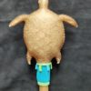 Peau de Bouc, Figuier, cuir de Vache turquoise pailleté, perlage turquoise irisé et vert irisé – Image 2