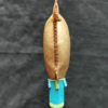 Peau de Bouc, Figuier, cuir de Vache turquoise pailleté, perlage turquoise irisé et vert irisé – Image 4