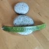 Bracelet cuir GRATITUDE vert, motif dauphin, longueur 20 cm