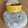 Bracelet cuir JOIE jaune, motif coeur, longueur 18 cm – Image 2
