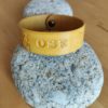 Bracelet cuir OSE jaune, motif dauphin, longueur 19 cm – Image 2