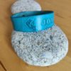 Bracelet cuir JOIE turquoise, motif dauphin, longueur 22 cm – Image 3
