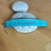Bracelet cuir ABONDANCE turquoise, motif dauphin, longueur 17 cm