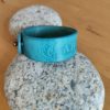 Bracelet cuir ABONDANCE turquoise, motif dauphin, longueur 17 cm – Image 3