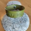 Bracelet cuir CONFIANCE vert, motif libellule, longueur 18 cm – Image 2