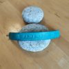 Bracelet cuir SERENITE turquoise, motif tortue, longueur 18 cm