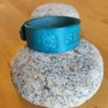 Bracelet cuir SERENITE turquoise, motif tortue, longueur 18 cm – Image 3