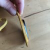 Pendentif cuir jaune & pierre incrustée Onyx – Image 3