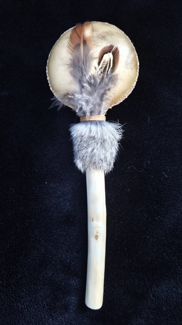 Rond, Peau de Cerf, Plumes de Faisan, Peau de Lapin